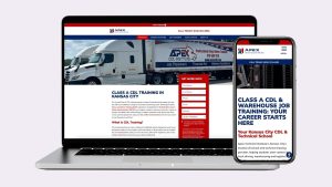 Image of web layout created by a digital marketing agency