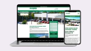 Image of sample of website styling for client by a digital marketing agency