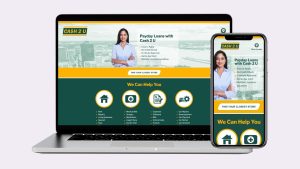 Image of design for a client website by a digital marketing agency